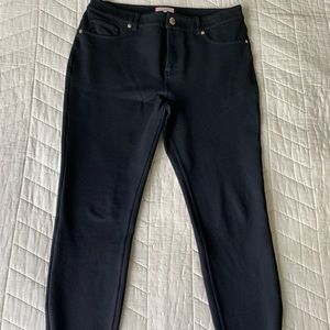 STRENTI Skinny zip cuff ponti jeggings sz3